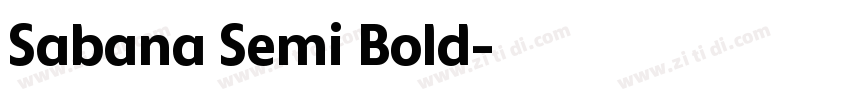 Sabana Semi Bold字体转换